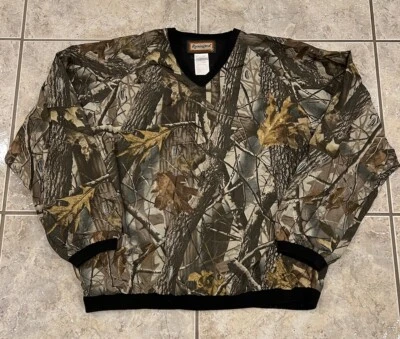 Vtg Mens Large Remington Realtree Camo Windbreaker Pullover Jacket Hunting - Image 1 of 4