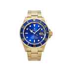 Rolex Submariner Date Men's Watch  16618LB Yellow Gold Blue Dial