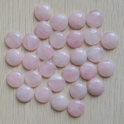 Fashion Natural rose quartz stone round CABOCHON beads 30pcs/lot wholesale 20mm - Image 1 of 3