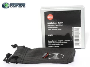 Leica Soft Release Button Aluminum Black 19671 for Q3, M Cameras *BRAND NEW* - Picture 1 of 3
