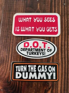 Vintage Motorcycle Stickers Decals New 3x2" - Picture 1 of 7