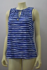Top MICHAEL KORS True Navy Talla M NUEVO CON ETIQUETA - Imagen 1 de 3