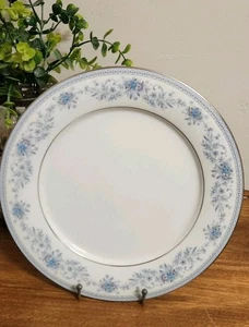 Vintage Noritake Blue Hill Dinner Plates 10½" 2482 Blue Floral Set/6 Excellent - Picture 1 of 4