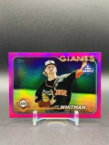 2024 Topps Pro Debut #PD-41 Joe Whitman Pink Foil 104/199 San Francisco Giants - Picture 1 of 2