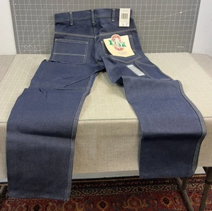 Pelele de trabajo de peso pesado marca clave remaches de triple costura años 90 nuevo en stock muerto - Imagen 1 de 14