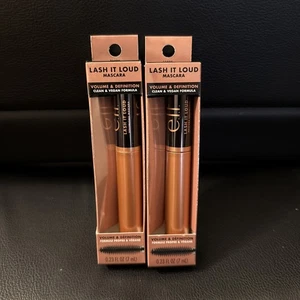 2 E.l.f. Lash It Loud Volume & Definition Black Mascara Rich Pigment  0.23fl oz  - Picture 1 of 3