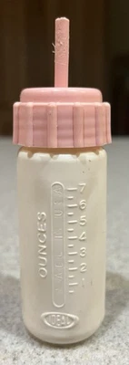 1970 Ideal Toys garrafa de boneca recarregável de substituição pescoço alongado mordidas de plástico - Imagem 1 de 4