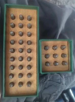 ACE Letter & Number PUNCH SET  1/8" Standard Duty Numeral 386351 386313 H HANSON - Image 1 of 4