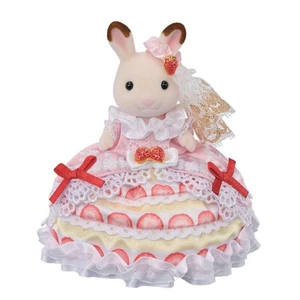 Calico Critters 40th Anniv. Flare Strawberry Cake Dress C-80 Sylvanian Families - Picture 1 of 4