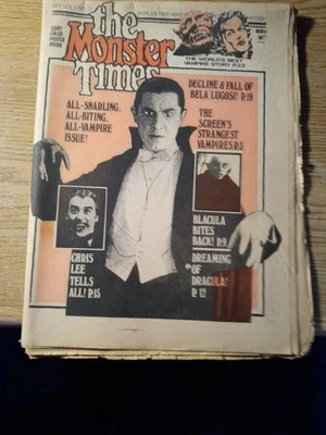 The Monster Times newspaper #27 October 1973 Dracula with Poster by Neal Adams - Image 1 of 2
