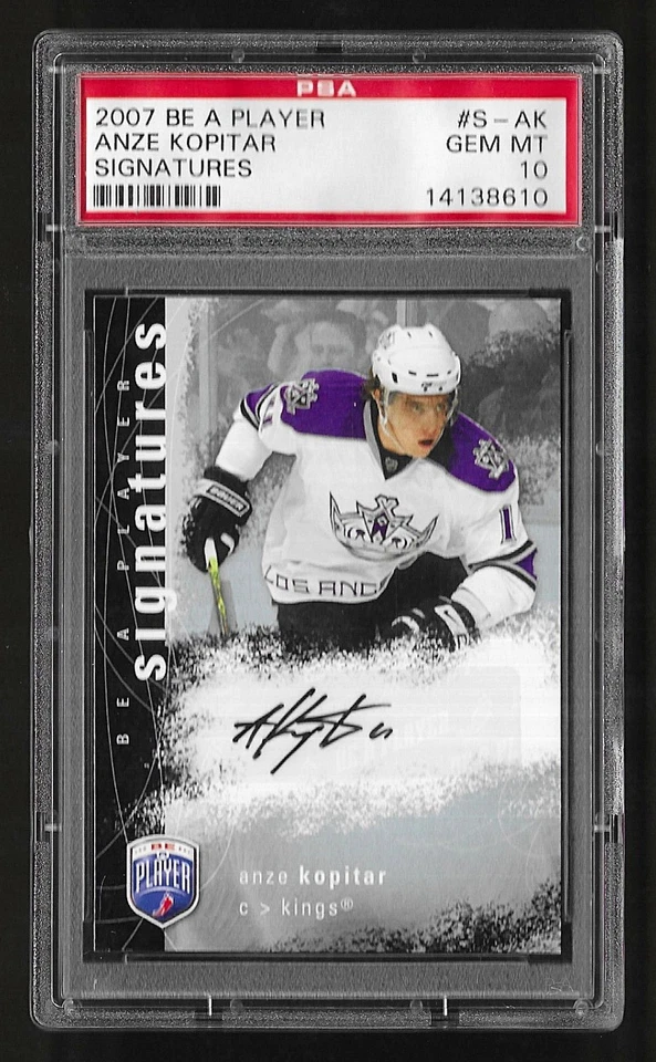 2007 Upper Deck Be A Player Signatures S-AK Anze Kopitar PSA 10 - Image 1 of 1