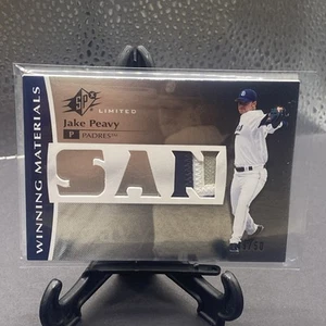 2008 Upper Deck SPx Jake Peavy Game Used 3 Color Patch #49/50 - Picture 1 of 2