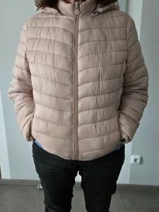 Steppjacke, GR. L, altrosa, abnehmbare Kapuze, warmes Innenfutter, 4 Taschen - Bild 1 von 3