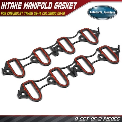 Juego de juntas de colector de admisión de motor para Chevrolet Tahoe 02-14 Colorado 09-12 GMC Foto 1 de 4