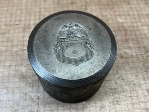 Obsolete Antique Die Michigan Eagle Button Badge Small Anvil Block Old Tool 9B - Picture 1 of 8