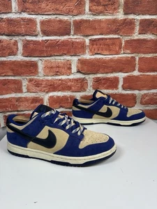 Nike Dunk Low LX Entrenadores Para Mujer Reino Unido Talla 7.5 Gamuza Cuero Azul Beige Premium - Imagen 1 de 10