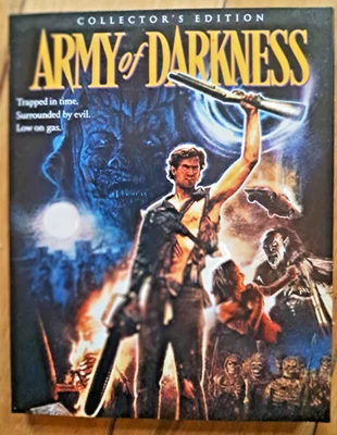 ARMY OF DARKNESS 3-disc Blu-ray Scream Factory WITH SLIPCOVER Region A OOP - Image 1 of 4