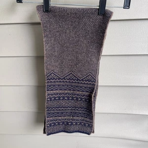 Ted Baker London Scarf 100% Lambswool Brown Money Capsule - Picture 1 of 7