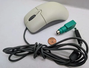 Microsoft.Wheel Mouse Optical USB 1.1A.White +PS/2 (adapter) Compatible TESTED - Picture 1 of 4