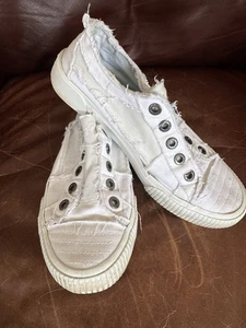 Tenis elásticos Blowfish Malibu para mujer zapatos blancos sin cordones playa informales 9,5 - Imagen 1 de 10