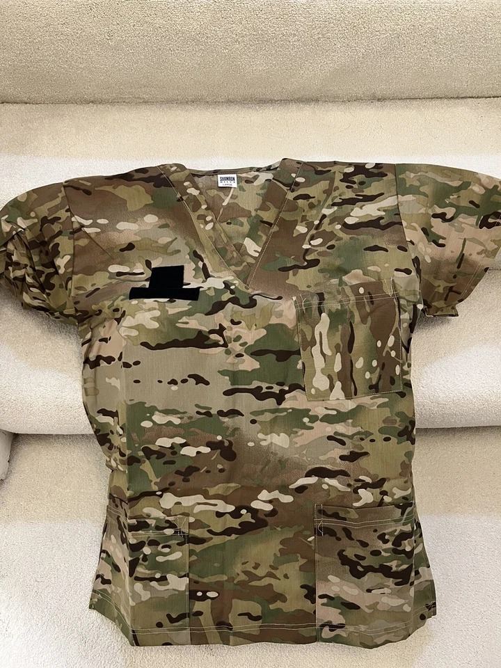 Camisa Médica Shamron Mills Militar OCP Multicam Talla SS L Grande Foto 1 de 1