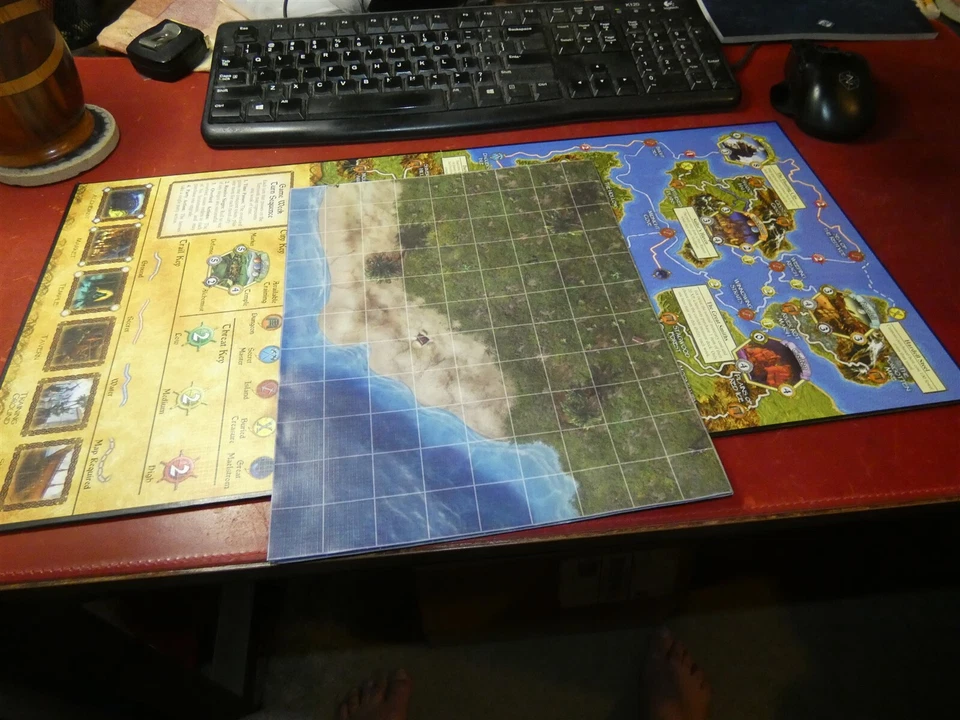 Fantasy Flight: Descent: Sea of Blood Board and Map Foto 1 de 1