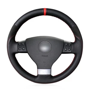 Durable Car Steering Wheel Cover for Volkswagen Golf 5 Mk5 Jetta 5 Mk5 Tiguan - Picture 1 of 8