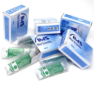 100 Scalpel Blades Surgical Dental ENT Instruments Hobby Crafts Derma Planning  - Image 1 of 4