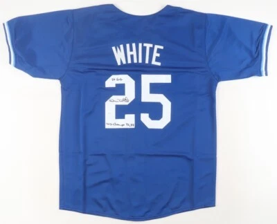Devon White Signed Toronto Blue Jays Jersey (JSA COA) 3xWorld Series Champion - Image 1 of 4