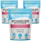 Vitamin B12 + B6 - 2800mcg - High Strength - Reduces Tiredness & Fatigue - Vegan