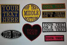 PERSONALISED  EMBROIDERED  NAME PATCHES  Work/Club/Business  Iron on / Sew on