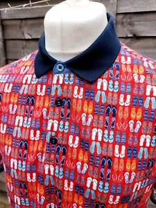 A Fish Named Fred Flipflop Design Poloshirt XL Herren Mehrfarbig - Bild 1 von 11