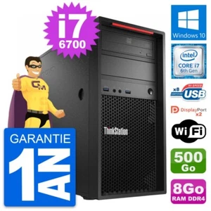 PC tour LENOVO P320 MT Intel Core i7-6700 RAM 8Go Scheibe 500Go Windows 10 Wifi - Bild 1 von 7