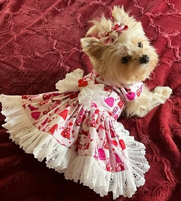 VESTIDO ARNÉS PERRO ROSA GNOMO NUEVO HECHO A MANO ENVÍO GRATUITO Foto 1 de 4