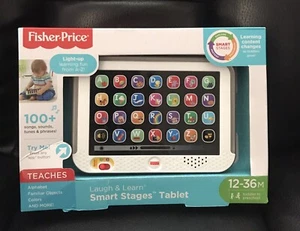 Fisher Price Laugh and Learn Smart Stages Tablet - Gray - 12-36 Month - NEW - Picture 1 of 2