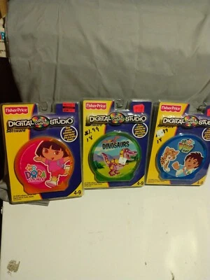 Game lot of 3 Fisher Price Digital Arts & Crafts Studio SOFTWARE CD-ROM Diego go - Image 1 of 4