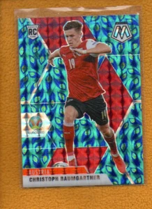 Christoph Baumgartner 2021 Panini Mosaic UEFA Choice Peacock Prizm RC #3 Austria - Picture 1 of 2