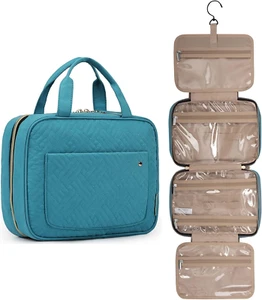 Large Toiletry Bag Travel Bag w/ Hanging Hook,Water-Resistant Makeup Cosmetic Ba - Picture 1 of 8