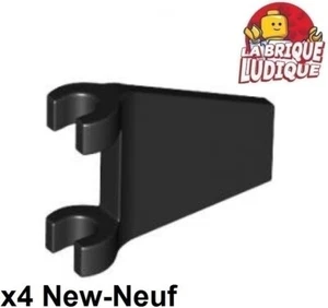 Lego 4x Flag Trapezoid Triangle Flared 2x2 Black 80324 New - Picture 1 of 1