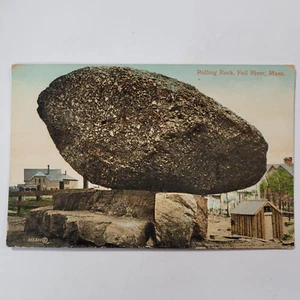 Rolling Rock Fall River Massachusetts c1910 Antique Postcard Glacier Deposit - Picture 1 of 6