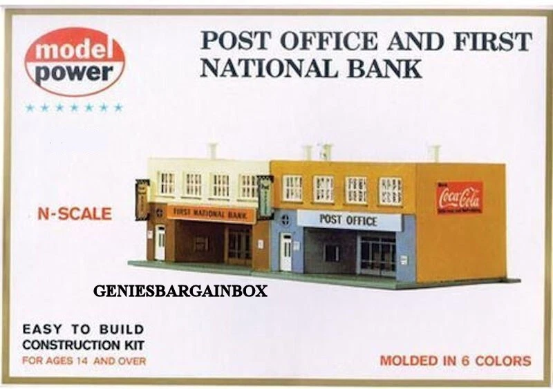 POST OFFICE & BANK BUILDING KIT 'N' Scale Model Power New 1539 - Image 1 of 1