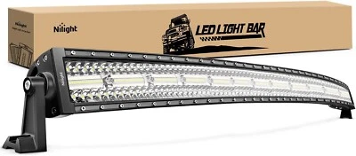 Nilight 50 Inch LED Light Bar Curved Triple Row Spot Flood Combo LED Work Light - Image 1 of 4