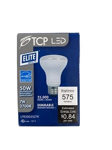LOT OF 12 TCP R20 7W (50W Eq) Flood LED 2700K Soft White Dimmable Energy Star! - Picture 1 of 7