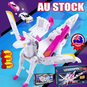 Unicorn Deformation Transformers-Action Figures Robot Vehicles Car Girls Toys SW - Picture 1 of 22