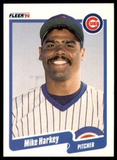 1990 Fleer Mike Harkey Baseball Cards #33