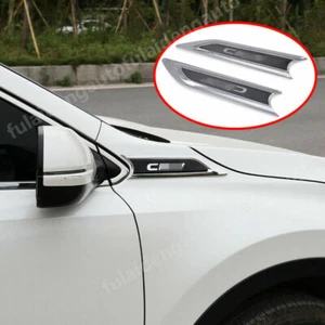 2p For Honda CR-V 2017-2022 Chrome Fender Side Body Emblem Hood Trim decor Cover - Bild 1 von 6