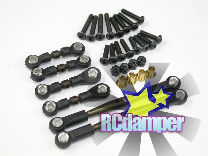 SPRING STEEL TIE-ROD TURNBUCKLE TAMIYA 1/10 WR02 WR-02 WILD WILLY 2 SUZUKI JIMNY - Image 1 of 1