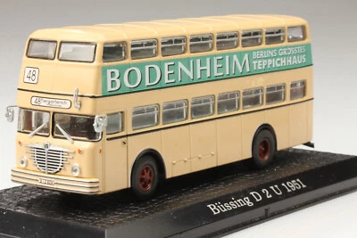 1:72 hübscher Büsing D2U 1951 Doppeldeckerbus Bodenheim Schmutz/Kratzer m. Box - Bild 1 von 4