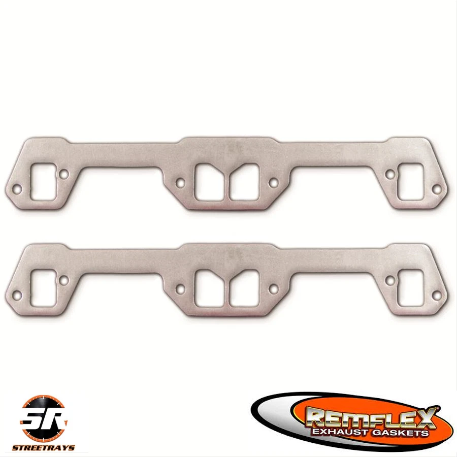 Remflex 6016 Square End Port Gasket Set For 64-74 Mopar Dodge Plymouth 273 318 - Image 1 of 2