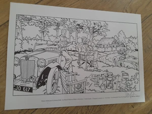 Black & Mortimer-Ex-libris signé - Van Dongen/Sente/Berserik - Format 21/29 - BD - Picture 1 of 2